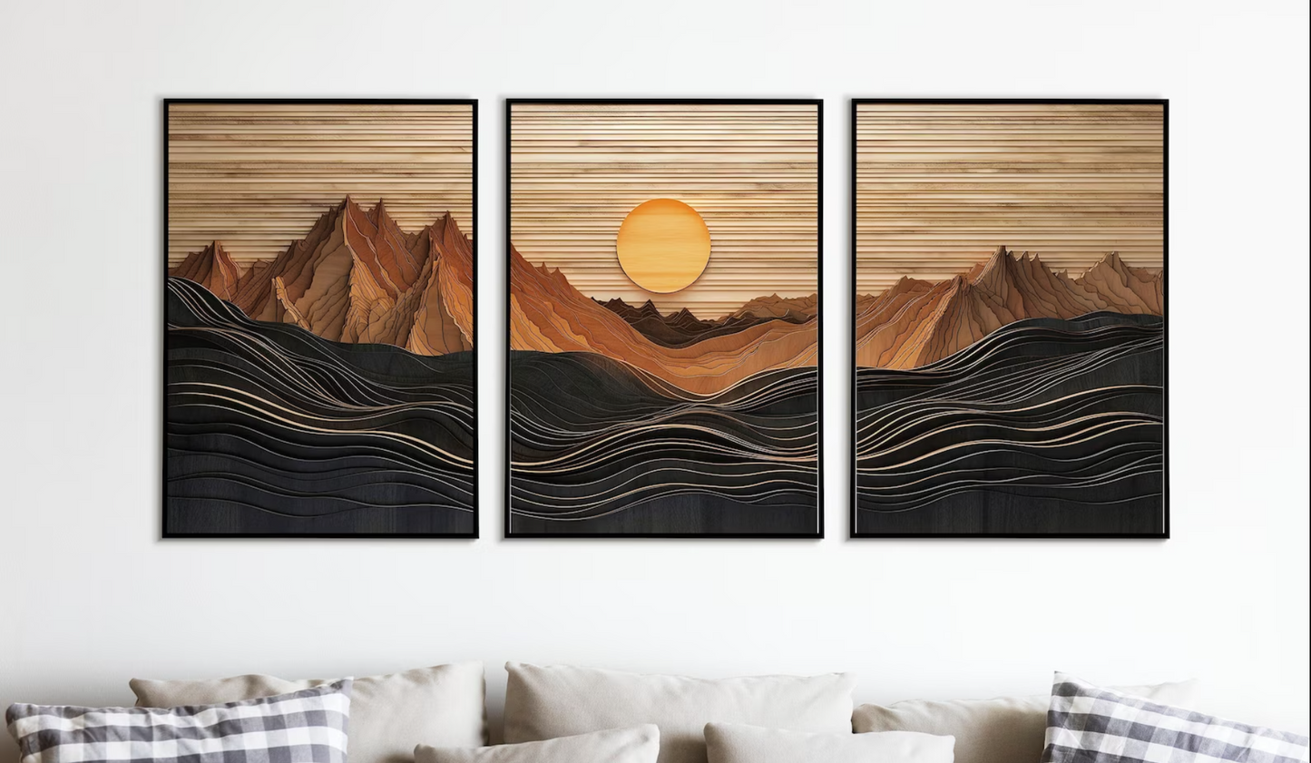 3D Sunset    (60 / 90 cm)