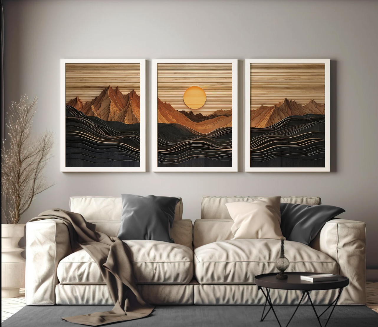 3D Sunset    (60 / 90 cm)